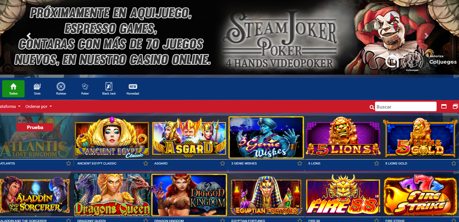 Juegos de casino de AquiJuego