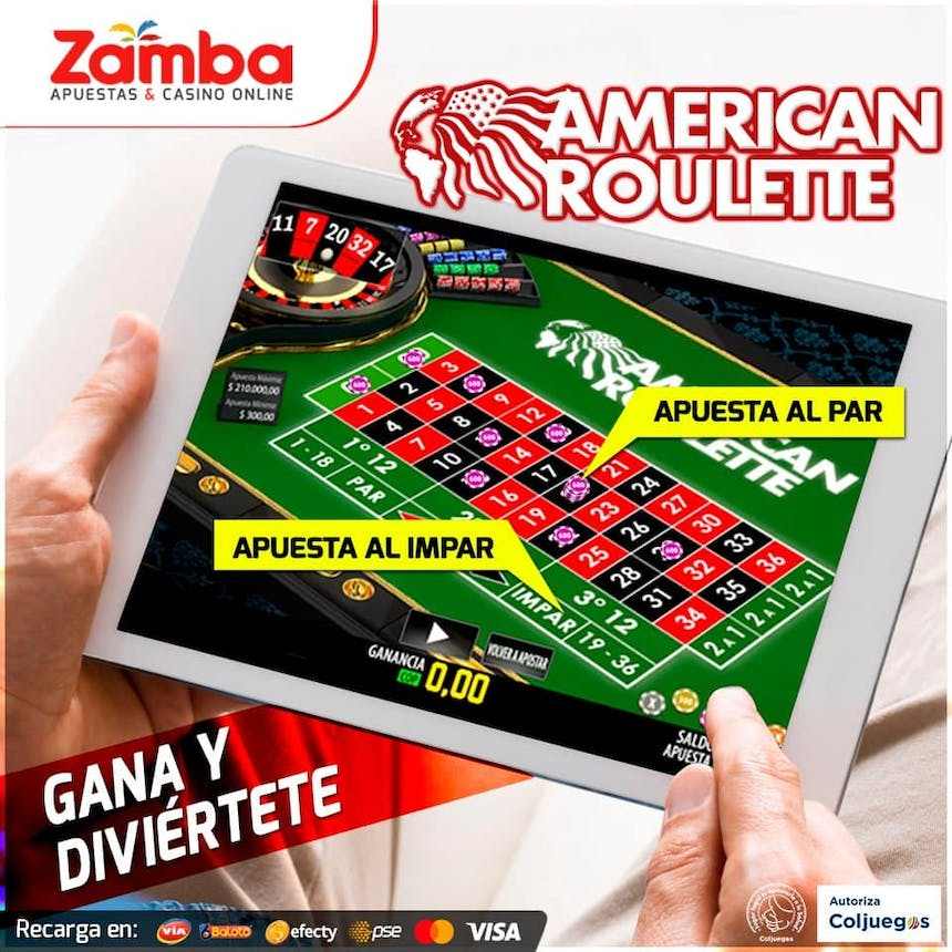 Ruleta en Zamba casino